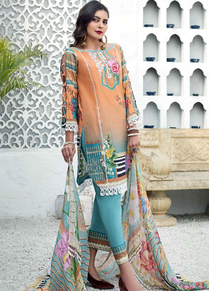 Sanoor by Noor Fatima Embroidered Lawn Suits Unstitched 3 Piece SN21SS D-270 - Summer Collection