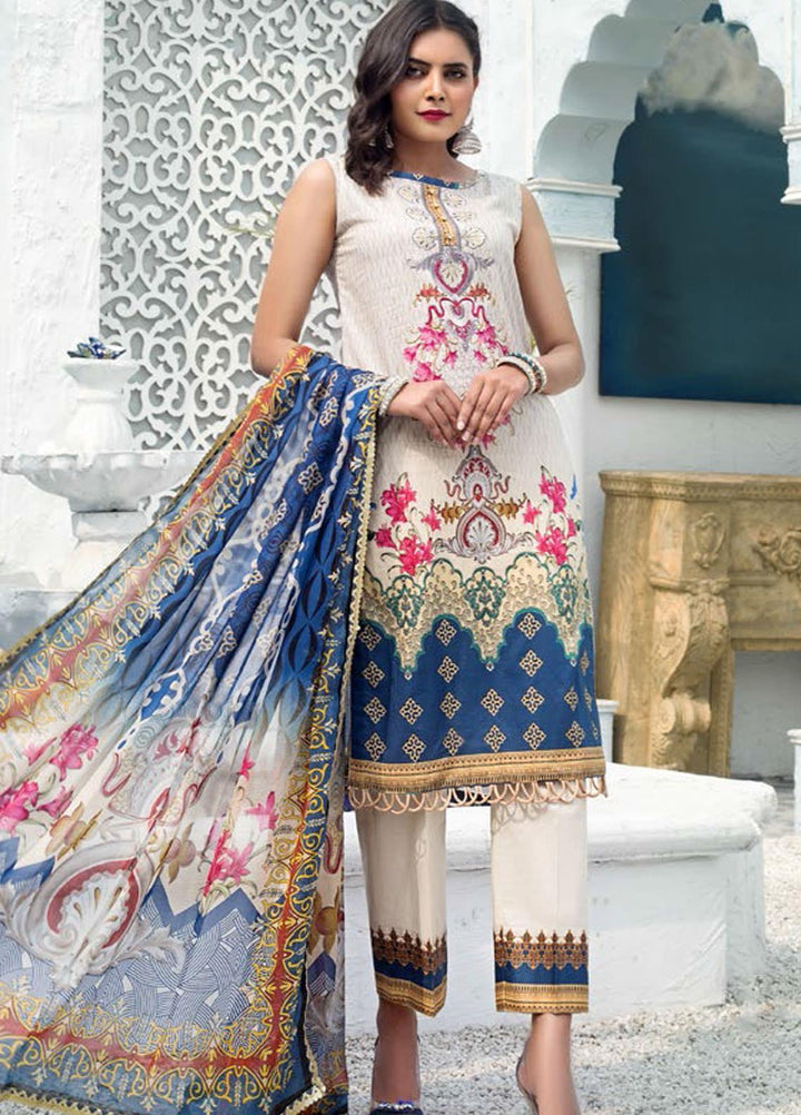 Sanoor by Noor Fatima Embroidered Lawn Suits Unstitched 3 Piece SN21SS D-272 - Summer Collection