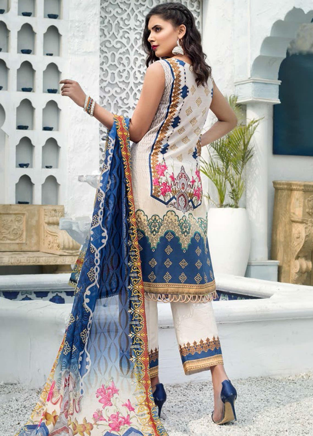 Sanoor by Noor Fatima Embroidered Lawn Suits Unstitched 3 Piece SN21SS D-272 - Summer Collection