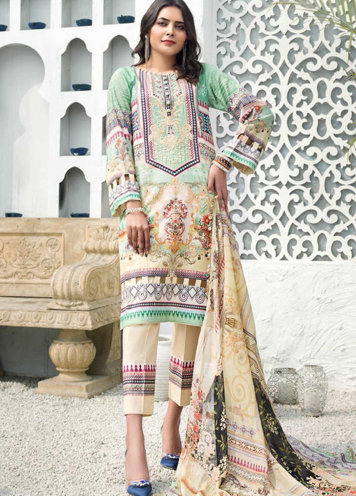 Sanoor by Noor Fatima Embroidered Lawn Suits Unstitched 3 Piece SN21SS D-273 - Summer Collection