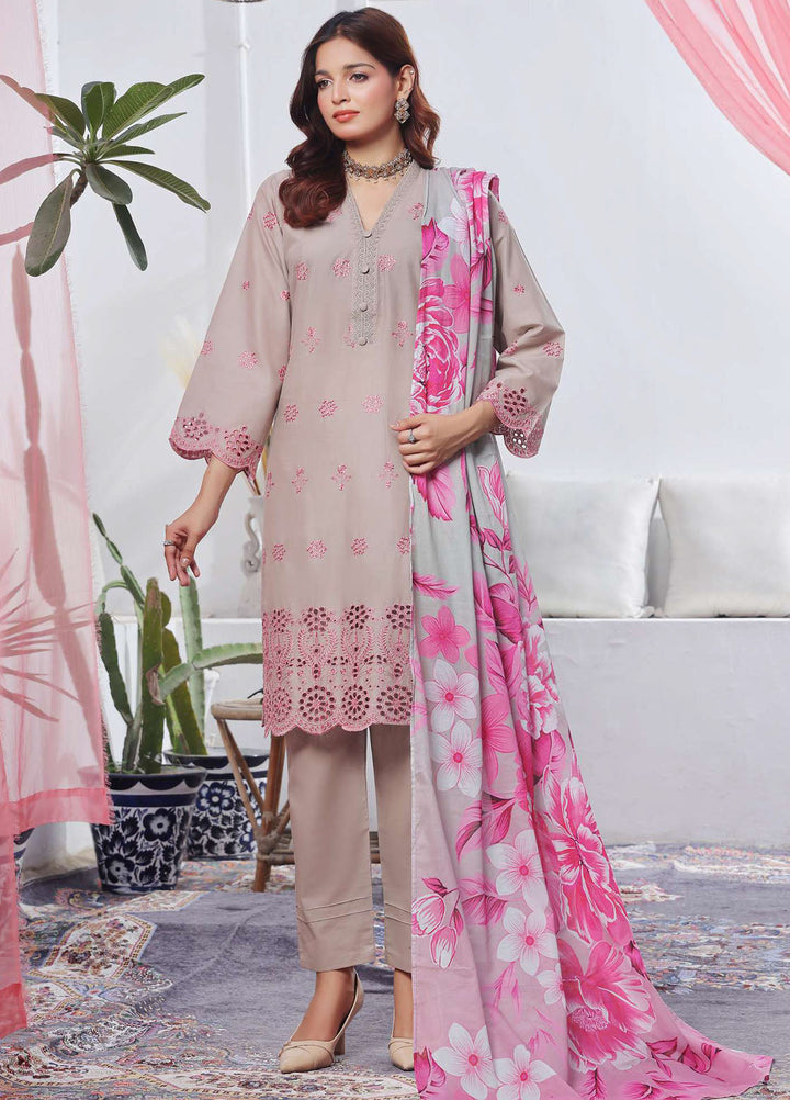 Saphron Pret Chikankari Lawn 3 Piece Suit SPH25CE D-01