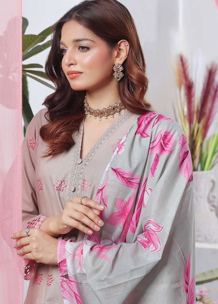 Saphron Pret Chikankari Lawn 3 Piece Suit SPH25CE D-01