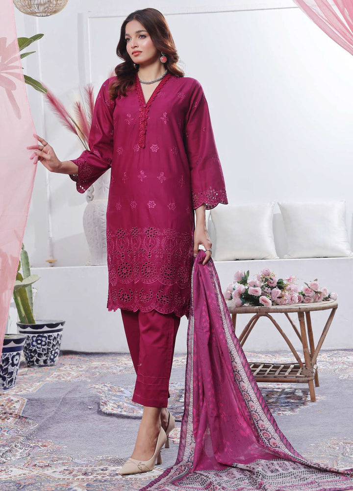 Saphron Pret Chikankari Lawn 3 Piece Suit SPH25CE D-04