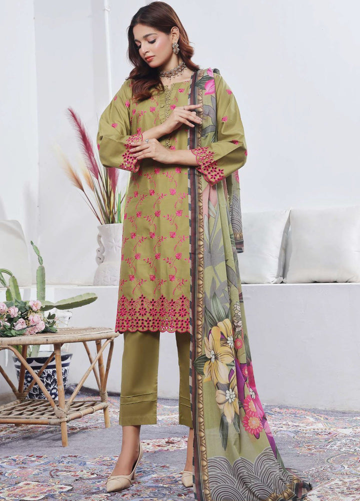 Saphron Pret Chikankari Lawn 3 Piece Suit SPH25CE D-05