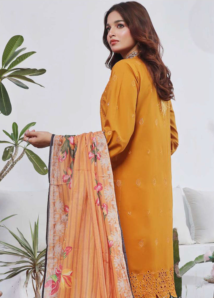 Saphron Pret Chikankari Lawn 3 Piece Suit SPH25CE D-07