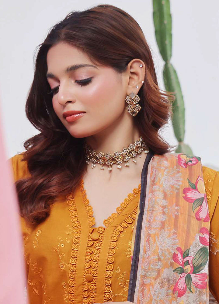 Saphron Pret Chikankari Lawn 3 Piece Suit SPH25CE D-07