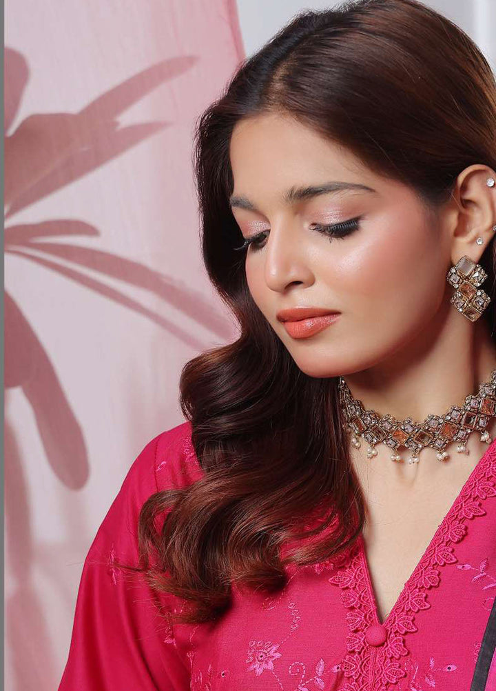 Saphron Pret Chikankari Lawn 3 Piece Suit SPH25CE D-09