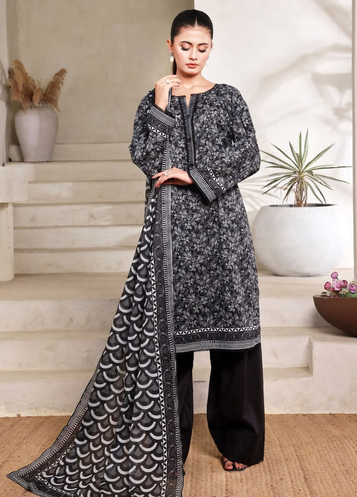 Saphron Pret Printed Lawn 3 Piece Suit D-02