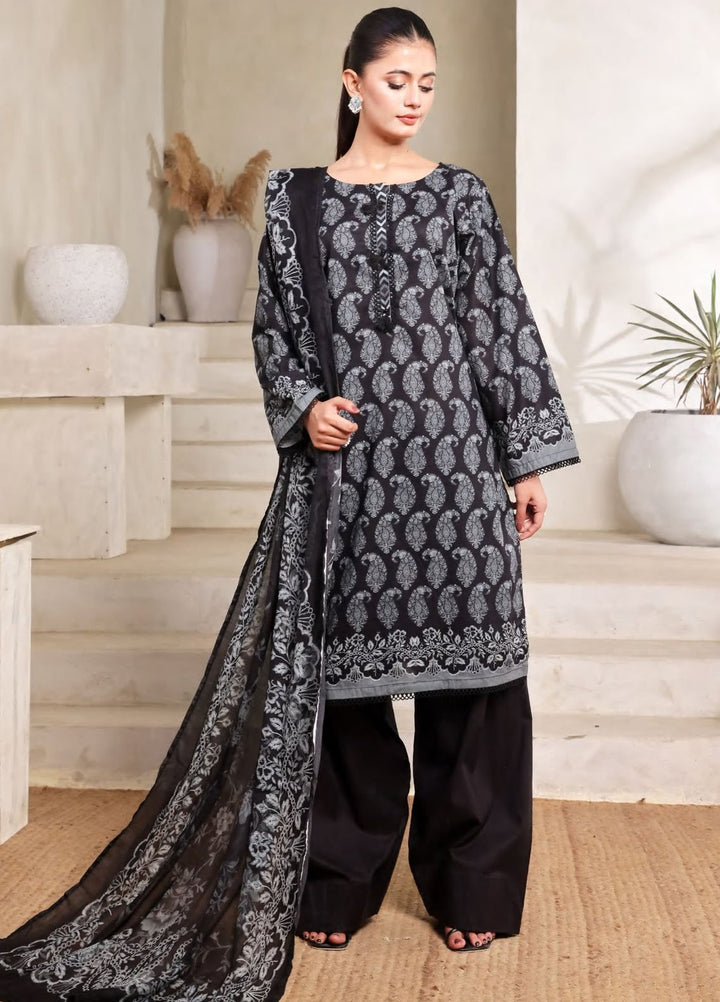 Saphron Pret Printed Lawn 3 Piece Suit D-10