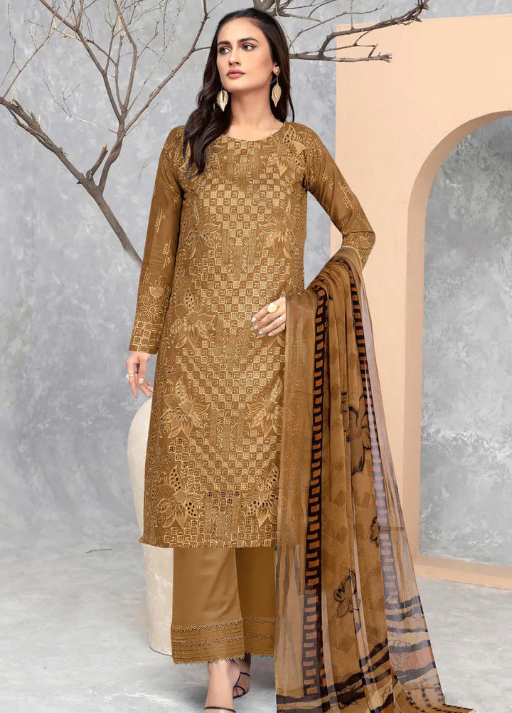 Saqafat By Insiya Embroidered Lawn Suit Unstitched 3 Piece INS24S DE-03 - Summer Collection