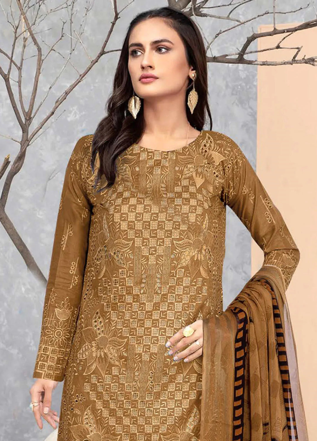 Saqafat By Insiya Embroidered Lawn Suit Unstitched 3 Piece INS24S DE-03 - Summer Collection