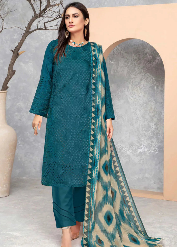 Saqafat By Insiya Embroidered Lawn Suit Unstitched 3 Piece INS24S DE-07 - Summer Collection