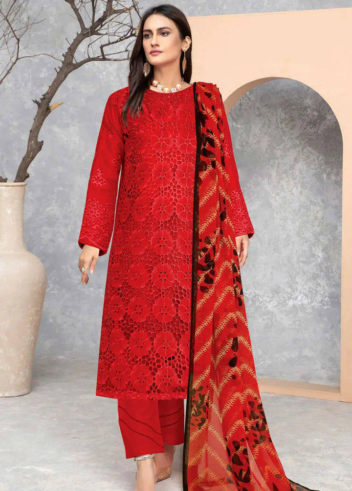 Saqafat By Insiya Embroidered Lawn Suit Unstitched 3 Piece INS24S DE-08 - Summer Collection