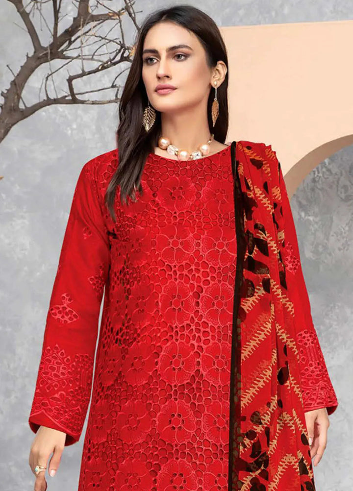 Saqafat By Insiya Embroidered Lawn Suit Unstitched 3 Piece INS24S DE-08 - Summer Collection