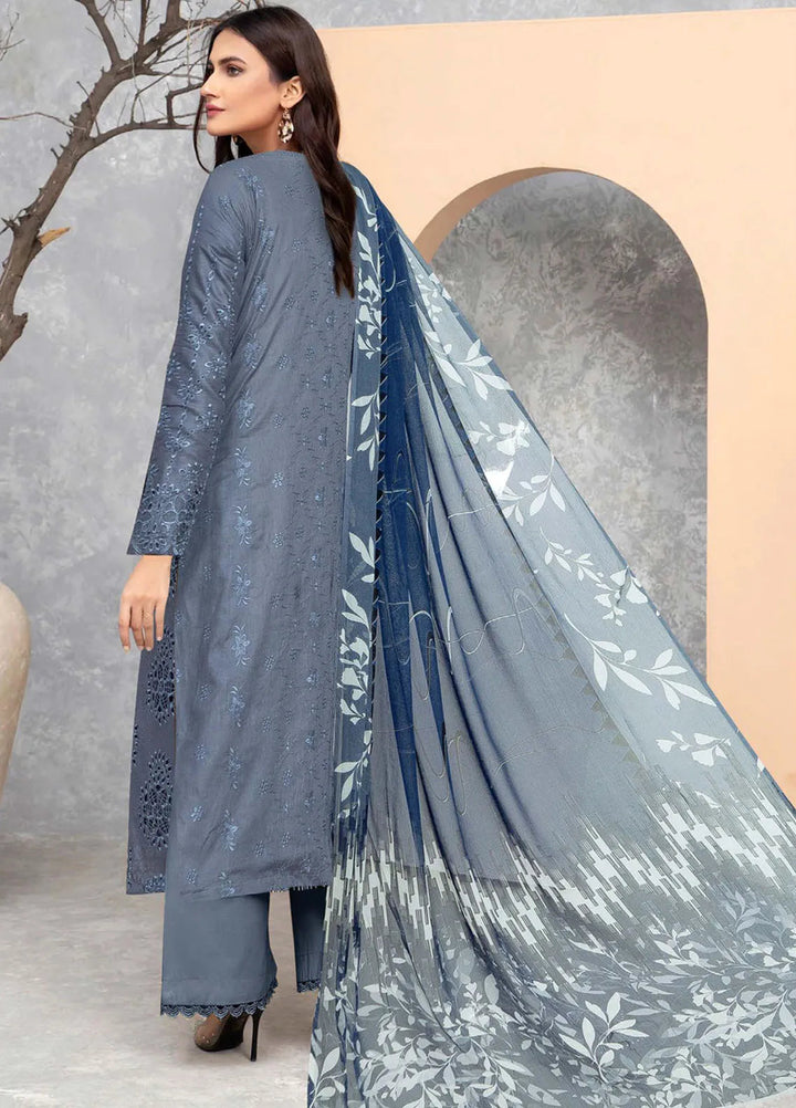 Saqafat By Insiya Embroidered Lawn Suit Unstitched 3 Piece INS24S DE-10 - Summer Collection
