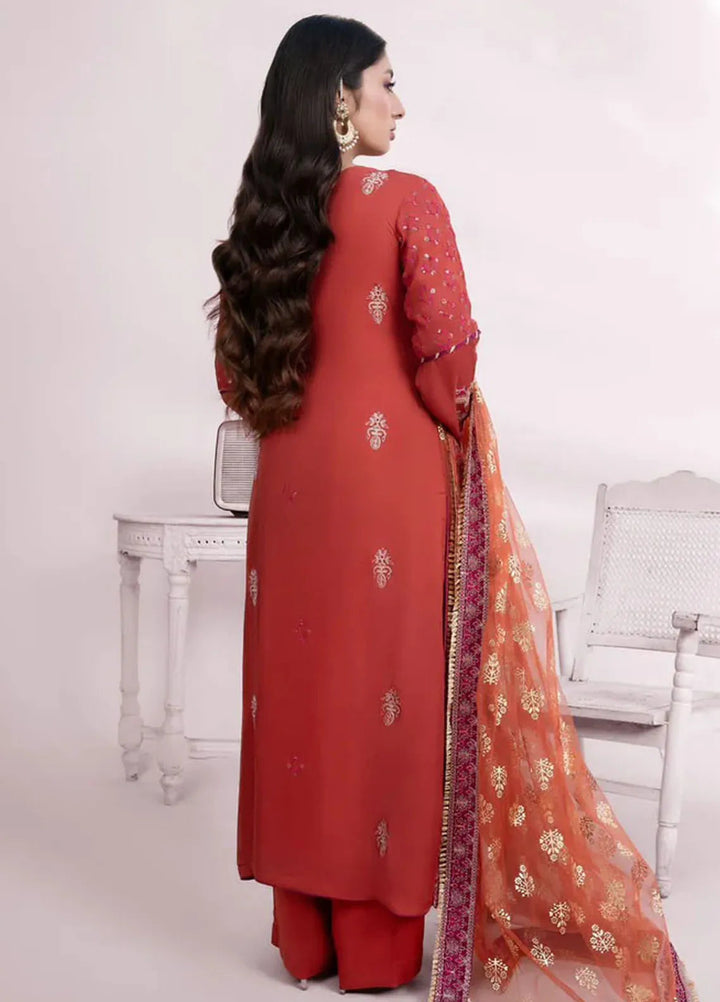Sara Jahan Pret Embroidered Chiffon 3 Piece Suit Aizal