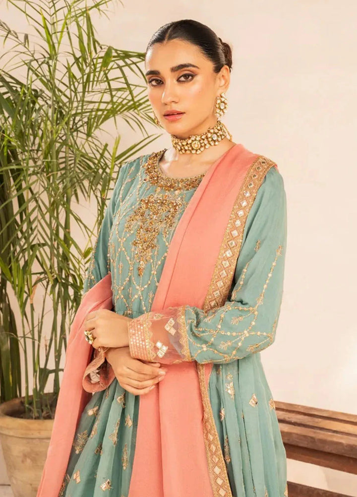 Sara Jahan Pret Embroidered Chiffon 3 Piece Suit Dua
