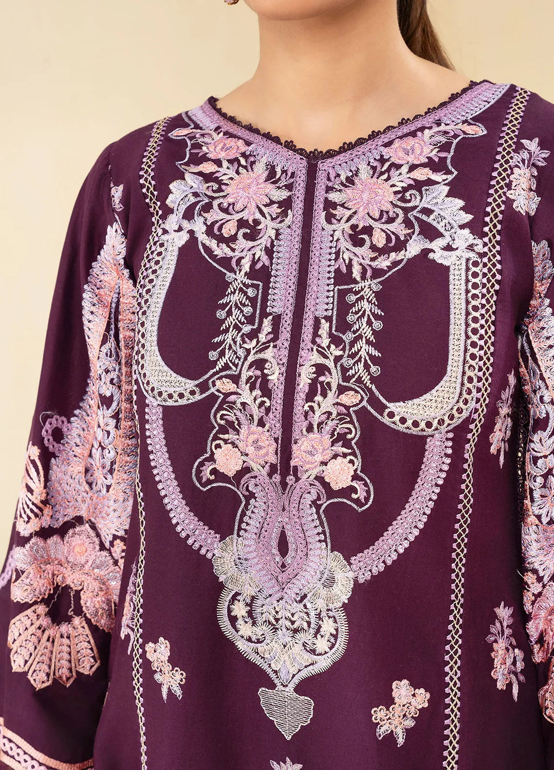 Sara Jahan Pret Embroidered Cotton 3 Piece Suit Hiba