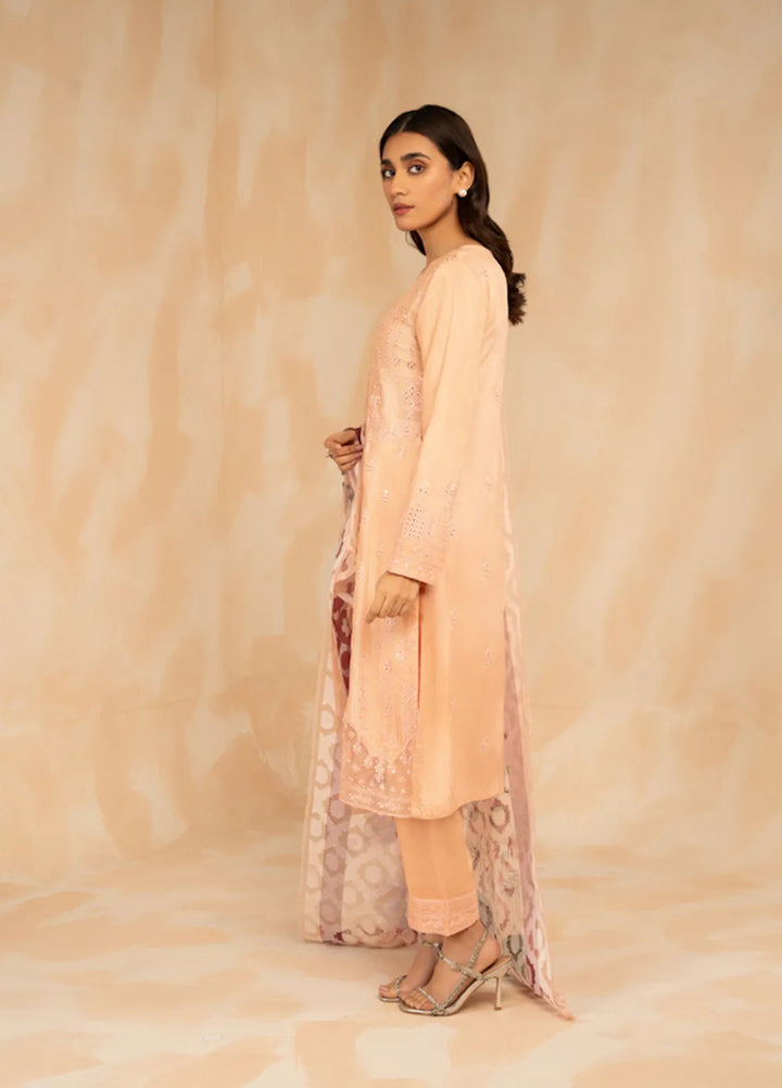 Sara Jahan Pret Embroidered Cotton 3 Piece Suit Selin