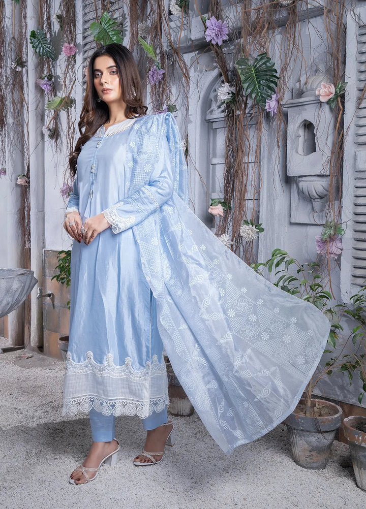 Sara Jahan Pret Embroidered Cotton 3 Piece Suit Zenel