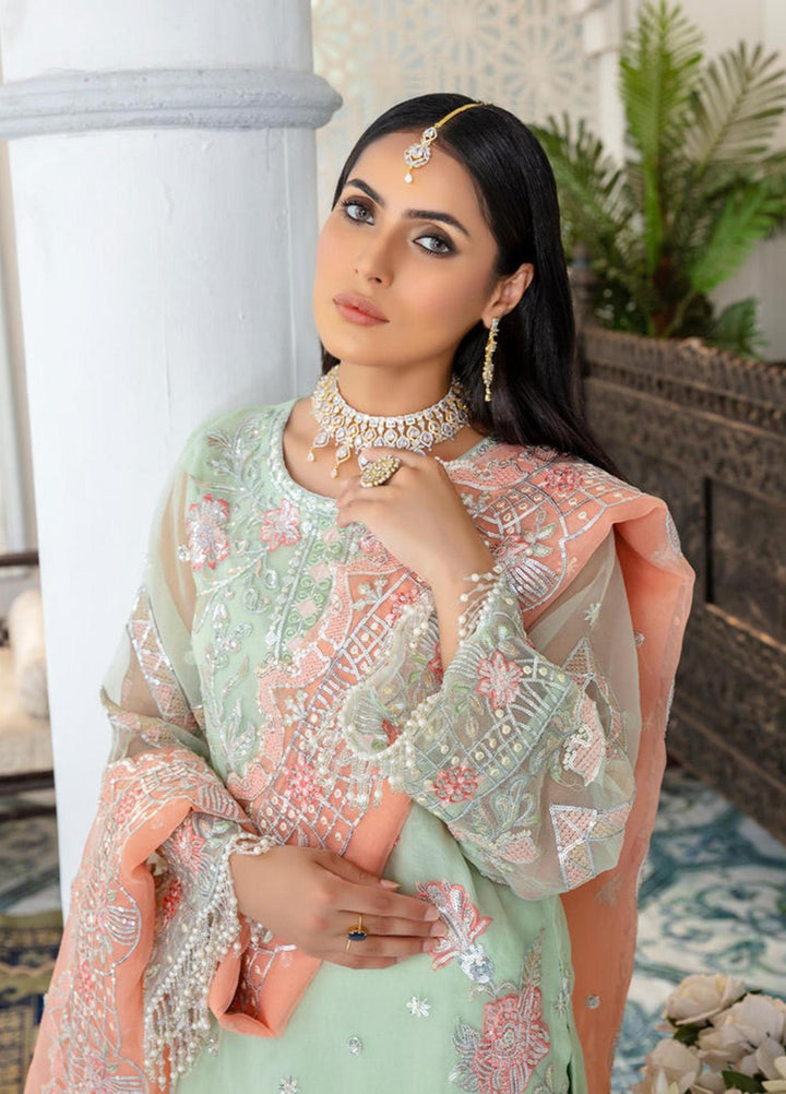 Sara N Samia Luxury Pret  Organza 3 Piece Suit SS22PW SS-06