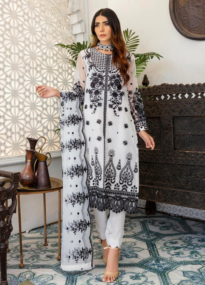 Sara N Samia Luxury Pret  Organza 3 Piece Suit SS22PW SS-15