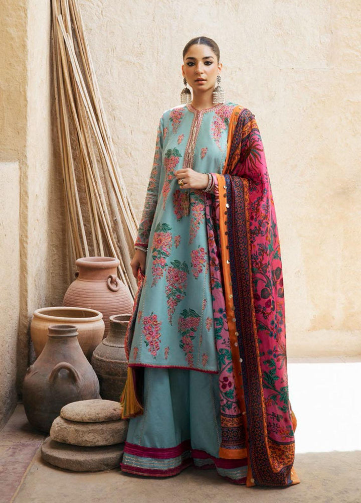 Sarab By Hussain Rehar Embroidered Lawn Suits Unstitched 3 Piece HRR22S D-194 Elise - Summer Collection