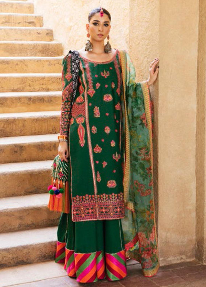 Sarab By Hussain Rehar Embroidered Lawn Suits Unstitched 3 Piece HRR22S D-198 Amar - Summer Collection