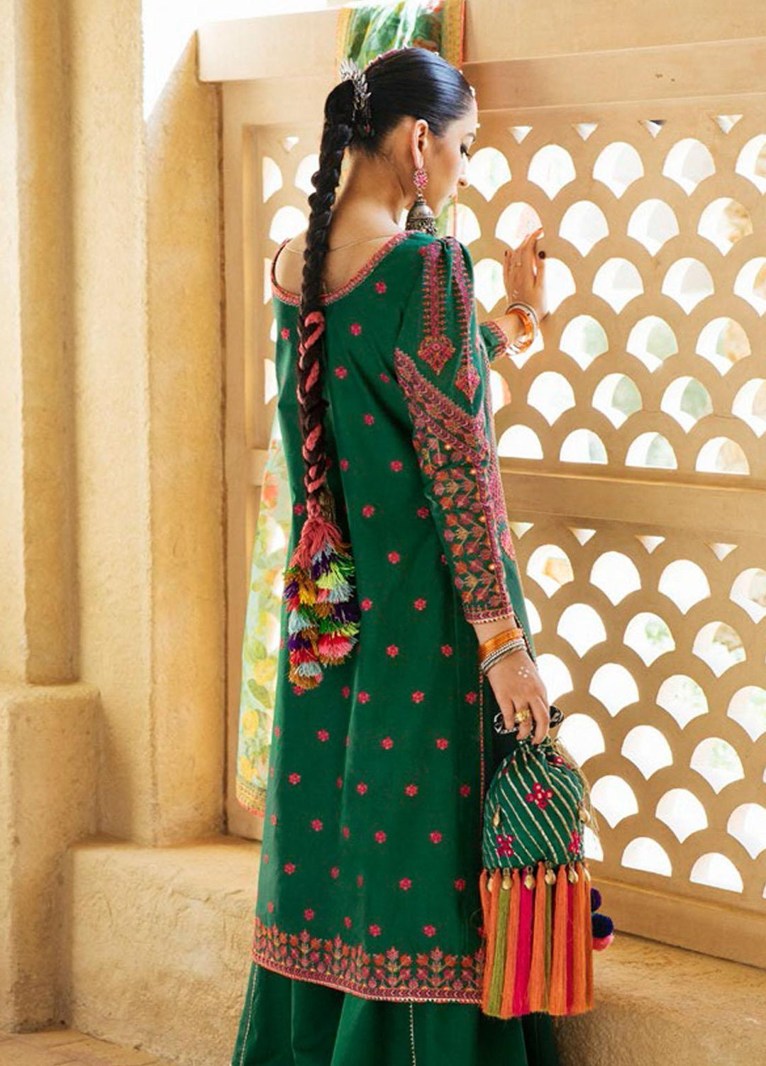 Sarab By Hussain Rehar Embroidered Lawn Suits Unstitched 3 Piece HRR22S D-198 Amar - Summer Collection