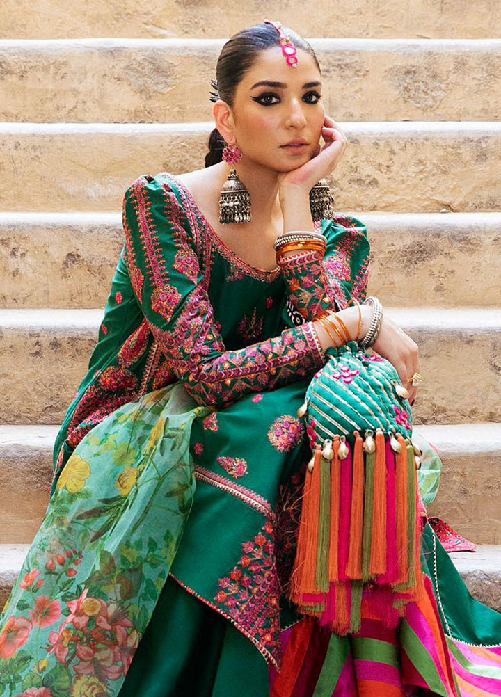 Sarab By Hussain Rehar Embroidered Lawn Suits Unstitched 3 Piece HRR22S D-198 Amar - Summer Collection