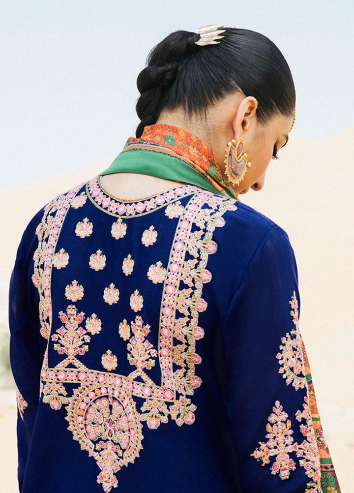 Sarab By Hussain Rehar Embroidered Lawn Suits Unstitched 3 Piece HRR22S D-199 Nour - Summer Collection