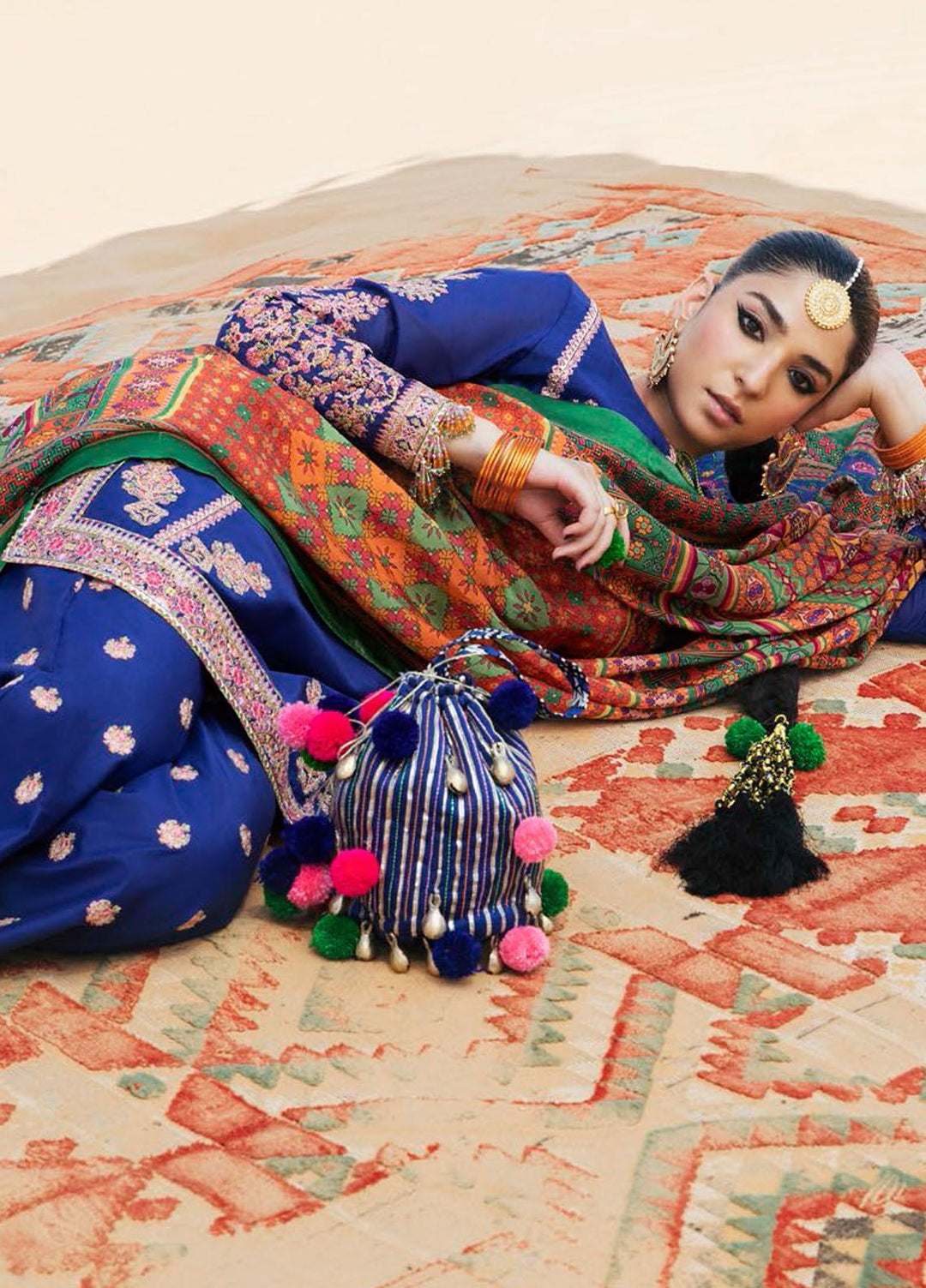 Sarab By Hussain Rehar Embroidered Lawn Suits Unstitched 3 Piece HRR22S D-199 Nour - Summer Collection