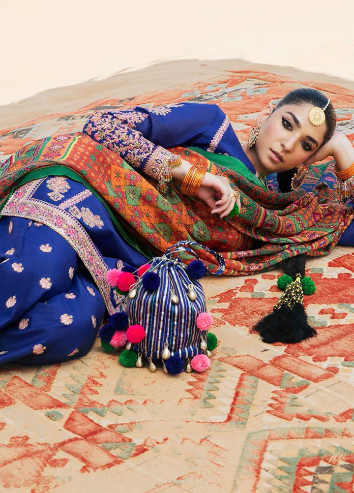 Sarab By Hussain Rehar Embroidered Lawn Suits Unstitched 3 Piece HRR22S D-199 Nour - Summer Collection