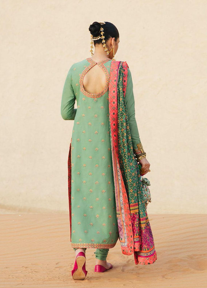 Sarab By Hussain Rehar Embroidered Lawn Suits Unstitched 3 Piece HRR22S D-201 Fanan - Summer Collection