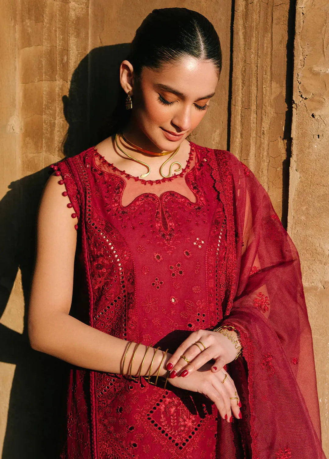 Sarang by Fiona Pret Embroidered Lawn 3 Piece Suit Amira