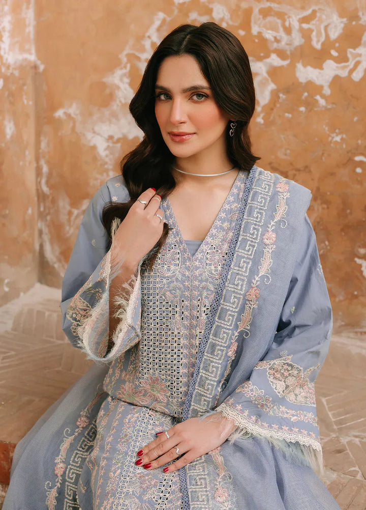 Sarang by Fiona Pret Embroidered Lawn 3 Piece Suit Aysel