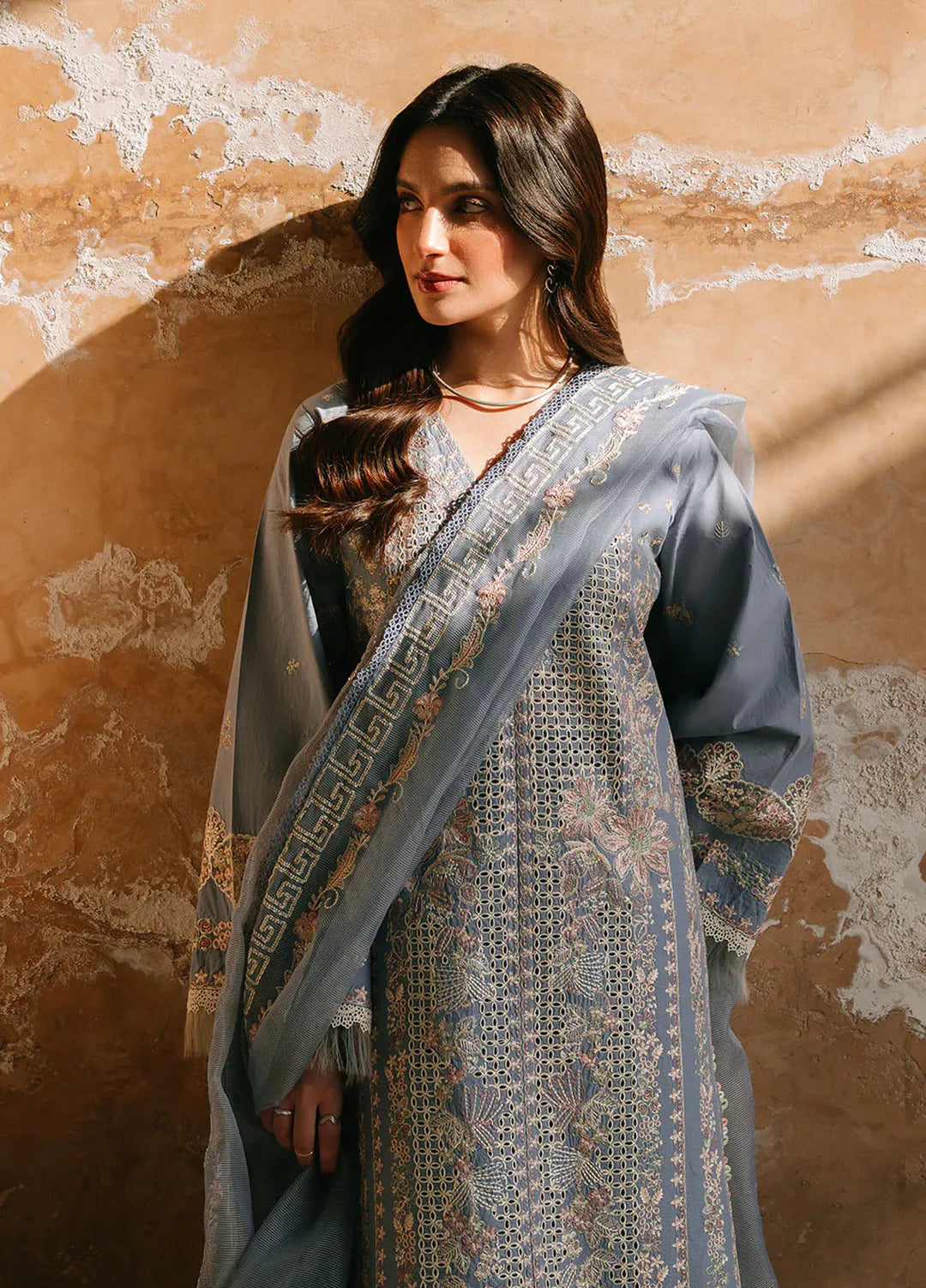 Sarang by Fiona Pret Embroidered Lawn 3 Piece Suit Aysel