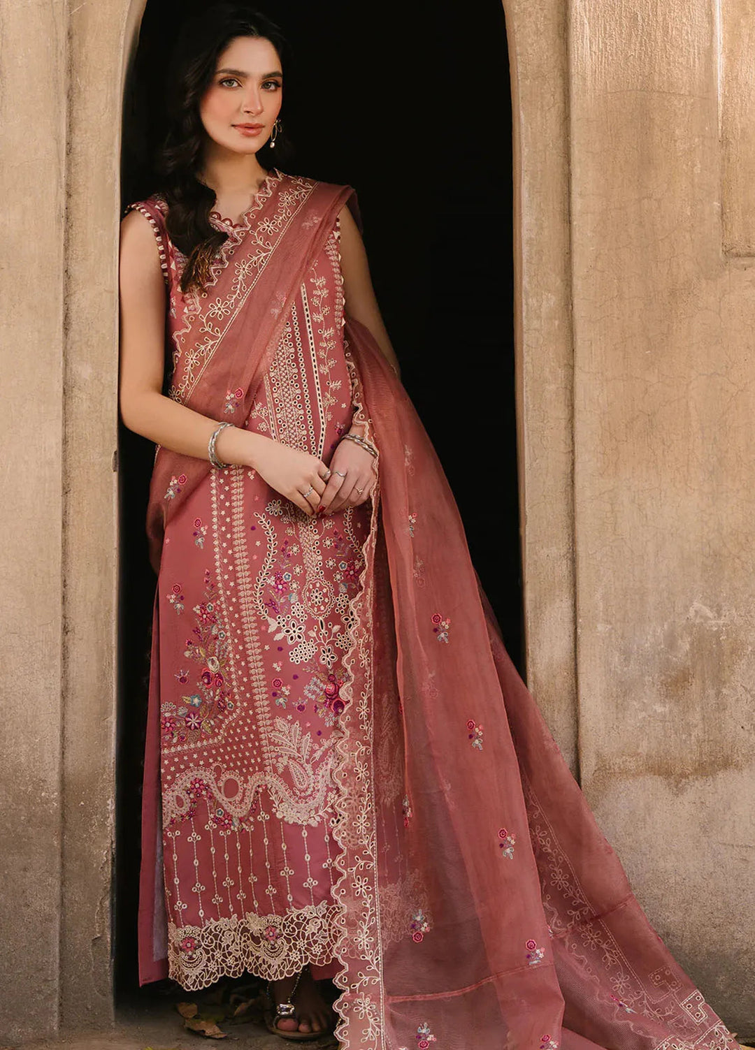 Sarang by Fiona Pret Embroidered Lawn 3 Piece Suit Dilara