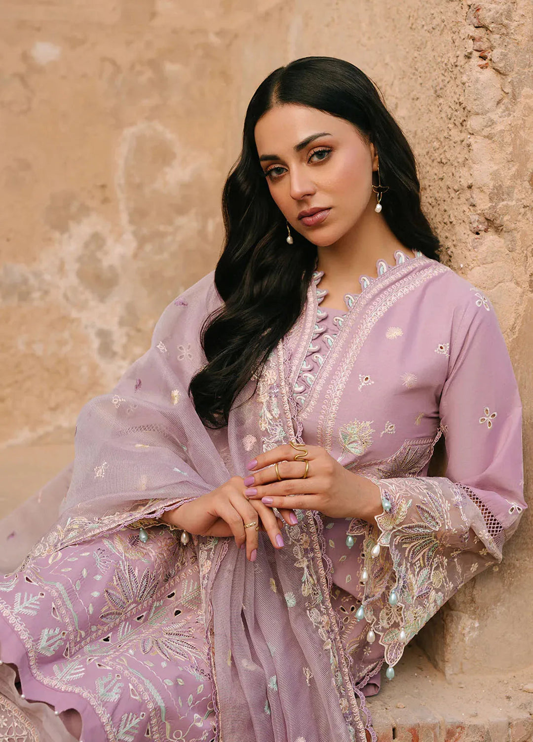 Sarang by Fiona Pret Embroidered Lawn 3 Piece Suit Irisa