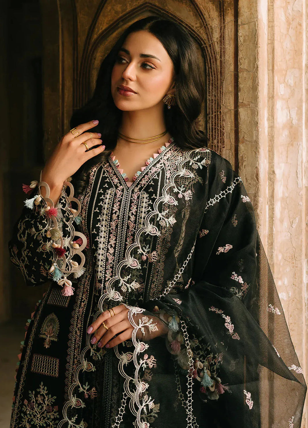 Sarang by Fiona Pret Embroidered Lawn 3 Piece Suit Kara