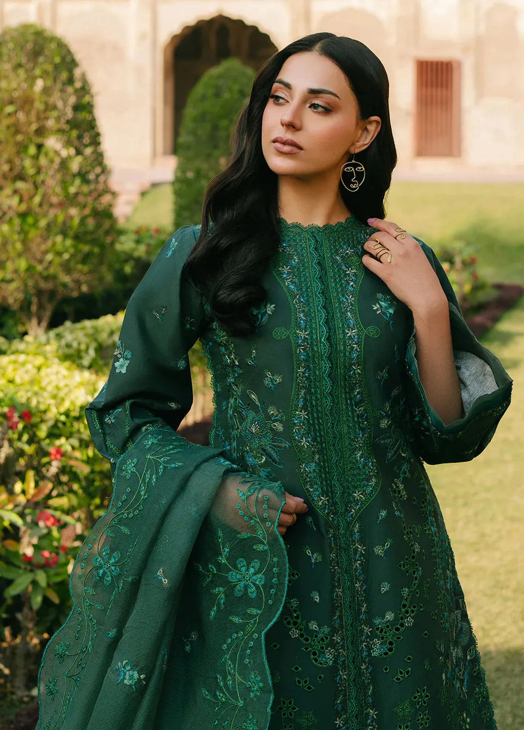 Sarang by Fiona Pret Embroidered Lawn 3 Piece Suit Mirana