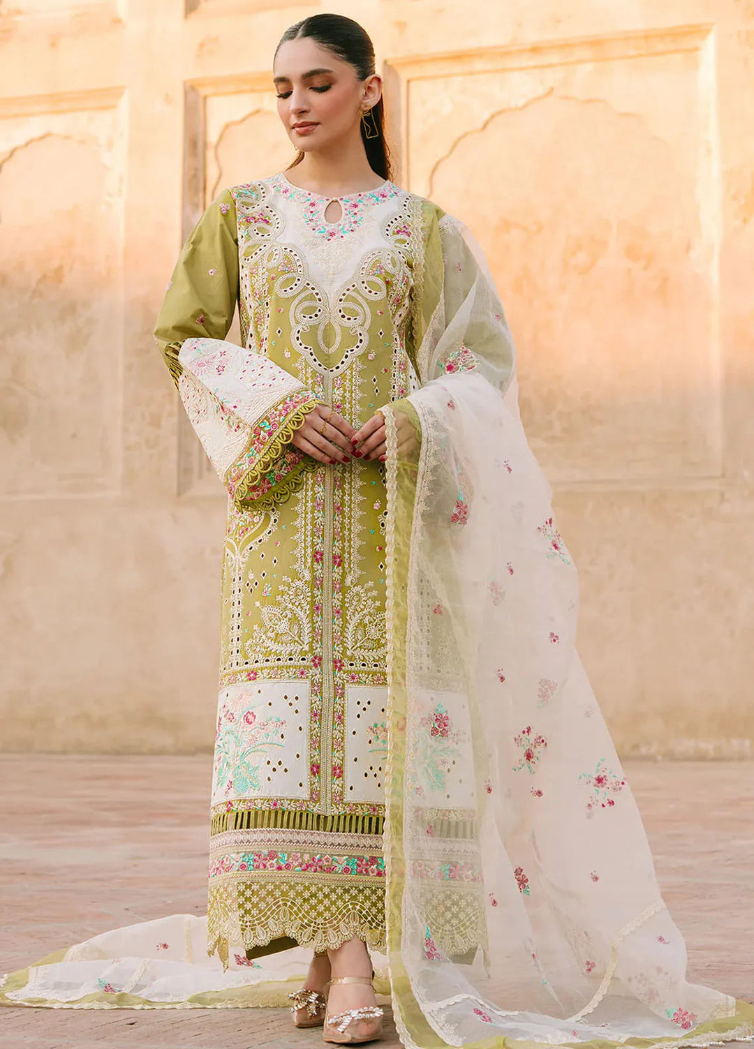 Sarang by Fiona Pret Embroidered Lawn 3 Piece Suit Talia
