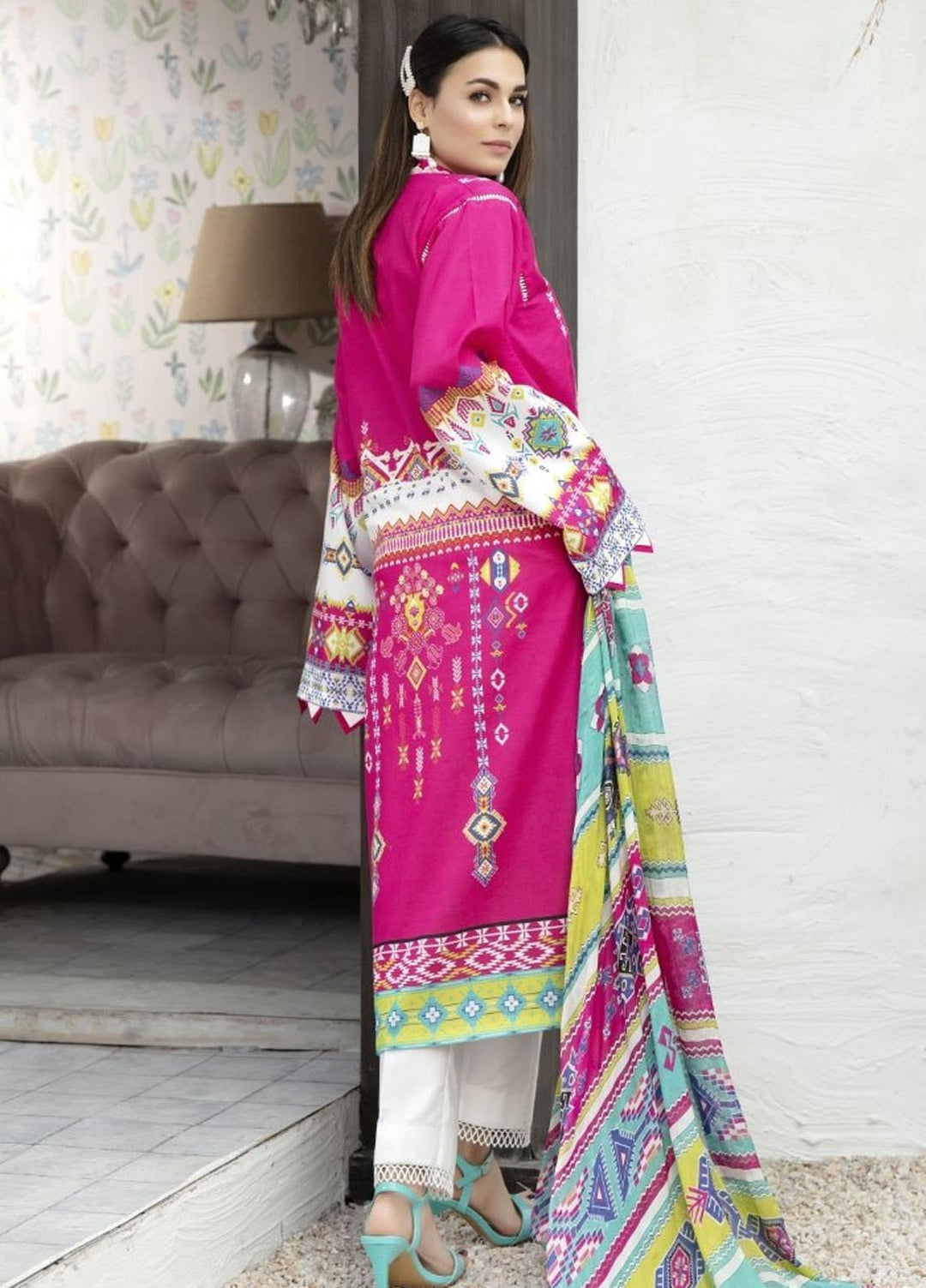 Sarang Prints by Ittehad Textiles Printed Lawn Suits Unstitched 3 Piece IT21SP 03 SP-DAZZLING DAY - Summer Collection