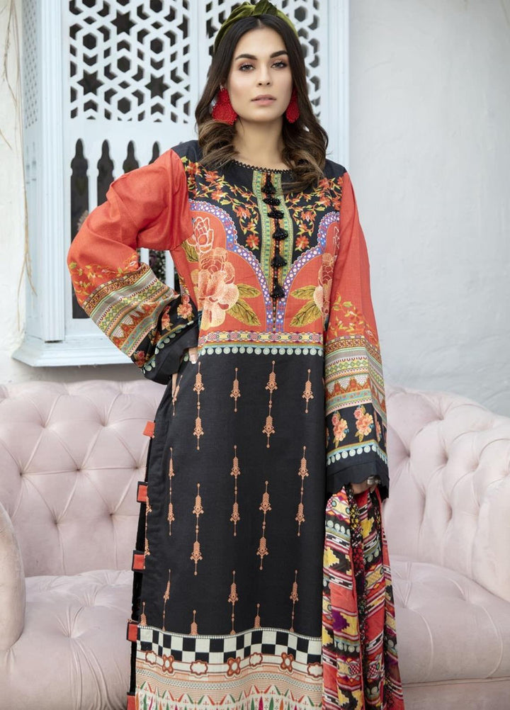 Sarang Prints by Ittehad Textiles Printed Lawn Suits Unstitched 3 Piece IT21SP 04 SP-DEEP VOID - Summer Collection