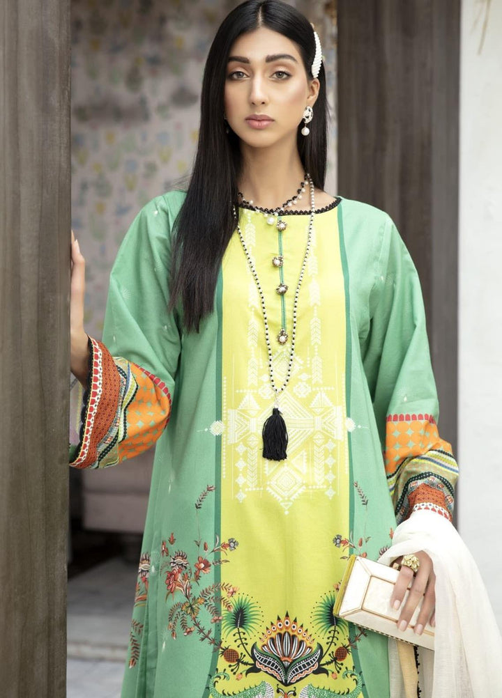 Sarang Prints by Ittehad Textiles Printed Lawn Suits Unstitched 3 Piece IT21SP 07 SP-FESTAL - Summer Collection