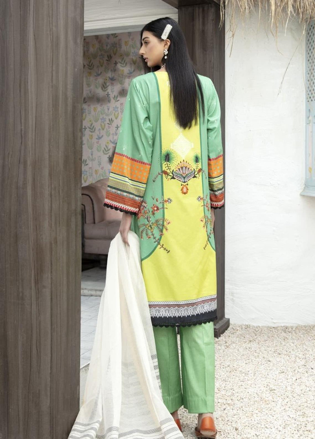 Sarang Prints by Ittehad Textiles Printed Lawn Suits Unstitched 3 Piece IT21SP 07 SP-FESTAL - Summer Collection