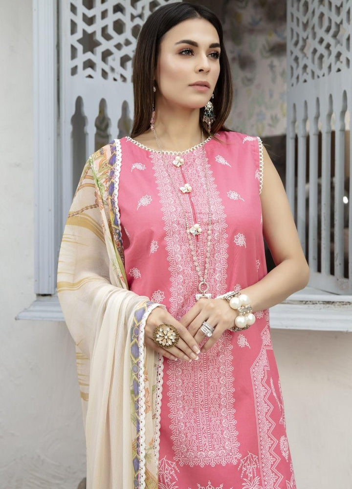 Sarang Prints by Ittehad Textiles Printed Lawn Suits Unstitched 3 Piece IT21SP 16 SP-ROSE WOOD - Summer Collection