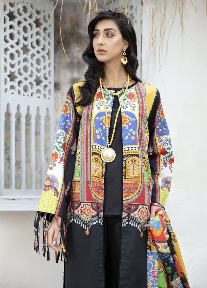Sarang Prints by Ittehad Textiles Printed Lawn Suits Unstitched 3 Piece IT21SP 20 SP-Viridescent Impression - Summer Collection