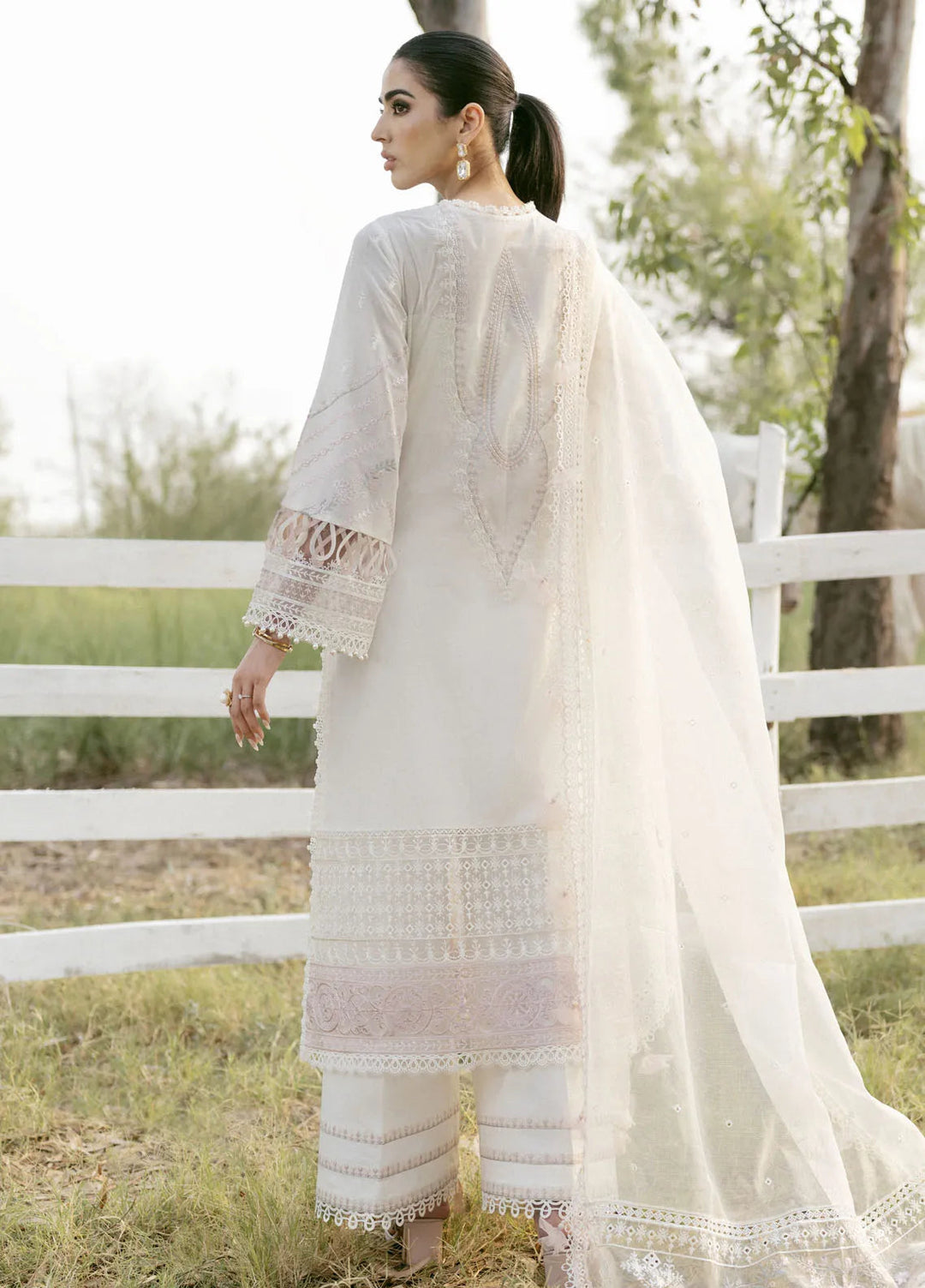 Sardinia Chickenkari Lawn Suit Unstitched 3 Piece SRD24E 402 Isabella - Summer Collection
