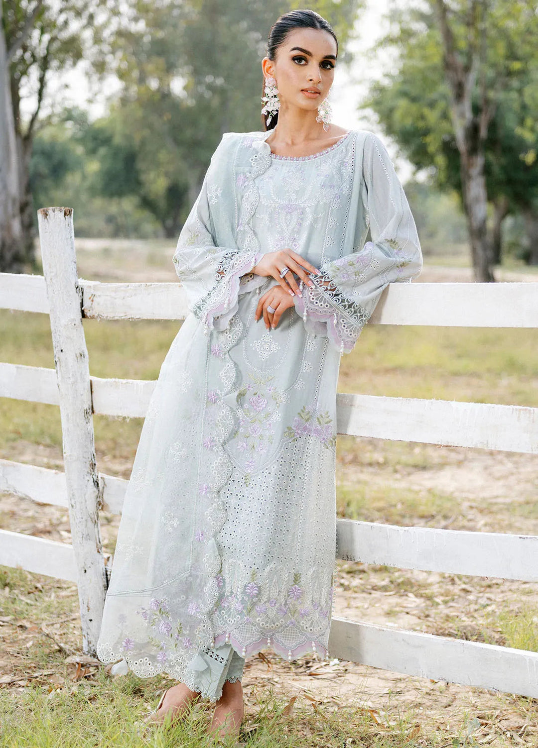 Sardinia Chickenkari Lawn Suit Unstitched 3 Piece SRD24E 403 Vanessa - Summer Collection